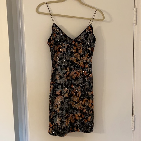 Women’s Dynamite Slip Dress with Sequins - Picture 1 of 5